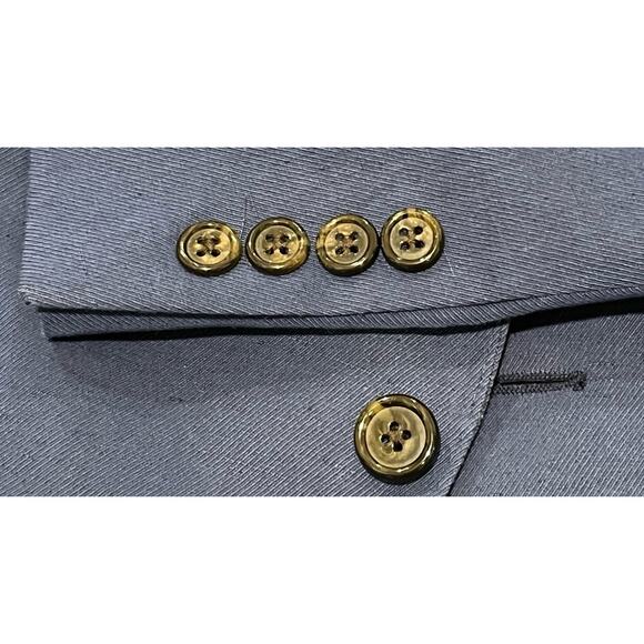 Todd Snyder Blue Linen Cotton Sport Coat Blazer Jacket 38R Made In Canada EUC - Picture 5 of 10